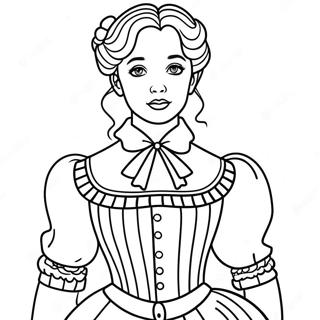 Anne Shirley In Ihrem Ikonischen Kleid Ausmalbild 61464-48652