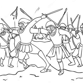 Battle Coloring Pages