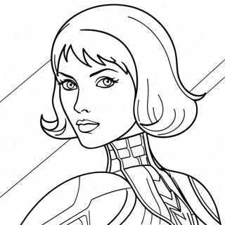 Black Widow Coloring Page 6180-4918