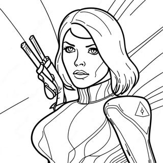 Black Widow Coloring Pages