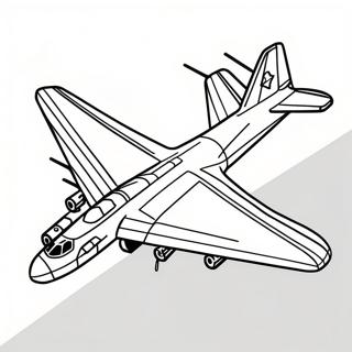 B2 Bomber Flying High Coloring Page 61944-49016