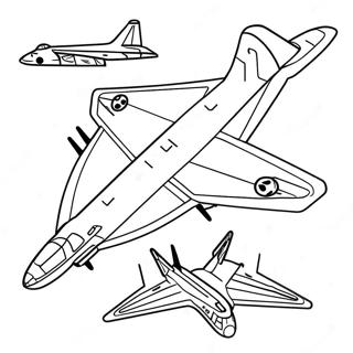 B2 Bomber Aircraft Coloring Page 61943-49010