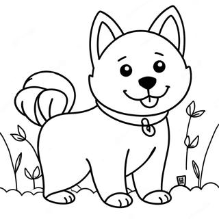 Shiba Inu Färgläggningssida 62353-49334