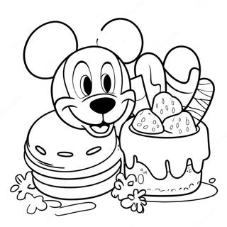 Comida Disney Páginas Para Colorir