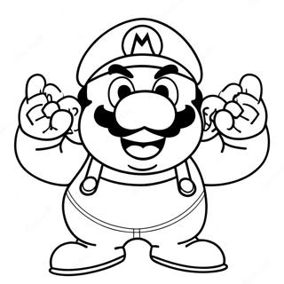 Wario Kleurplaten