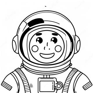 Uzayda Astronot Boyama Sayfası 74164-58994