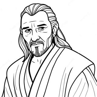 Qui Gon Jinn Ausmalbild 70264-55599