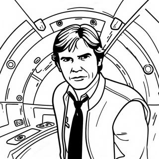 Han Solo In De Millennium Falcon Kleurplaat 70625-55917