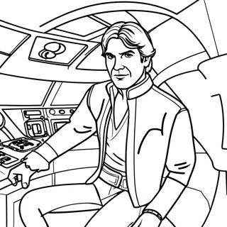 Han Solo In De Millennium Falcon Kleurplaat 70625-55920