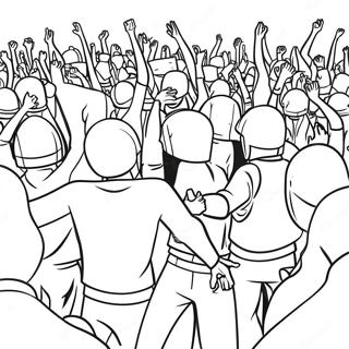 Colorful Riot Protesters Coloring Page 71945-56956