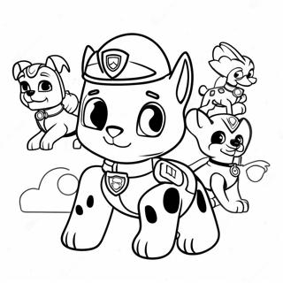 Paw Patrol Moto Welpen Ausmalbild 72394-57301