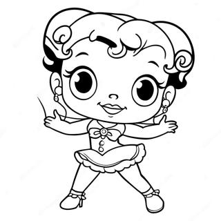 Betty Boop Kleurplaten