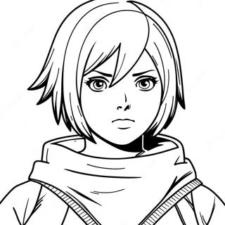 Mikasa Ackerman Målarbok 73344-58068