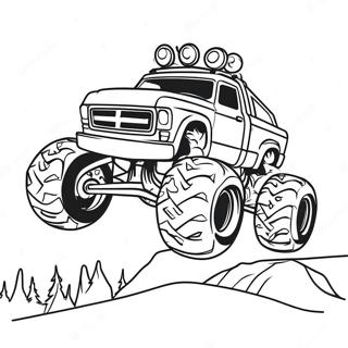 Episches Bigfoot Monster Truck Abenteuer Ausmalbild 73535-58234