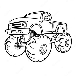 Episches Bigfoot Monster Truck Abenteuer Ausmalbild 73535-58235