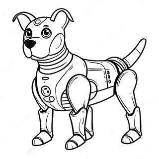 Chien Robot Pages À Colorier