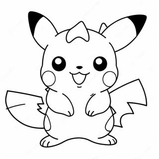 Charming Pikachu Evolution Coloring Page 73805-58459