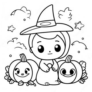 Halloween Kawaii Ausmalbilder