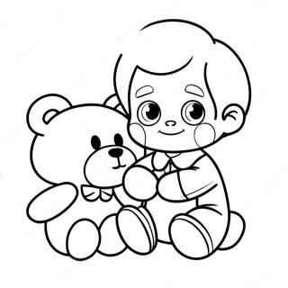 Boy Valentine Coloring Pages