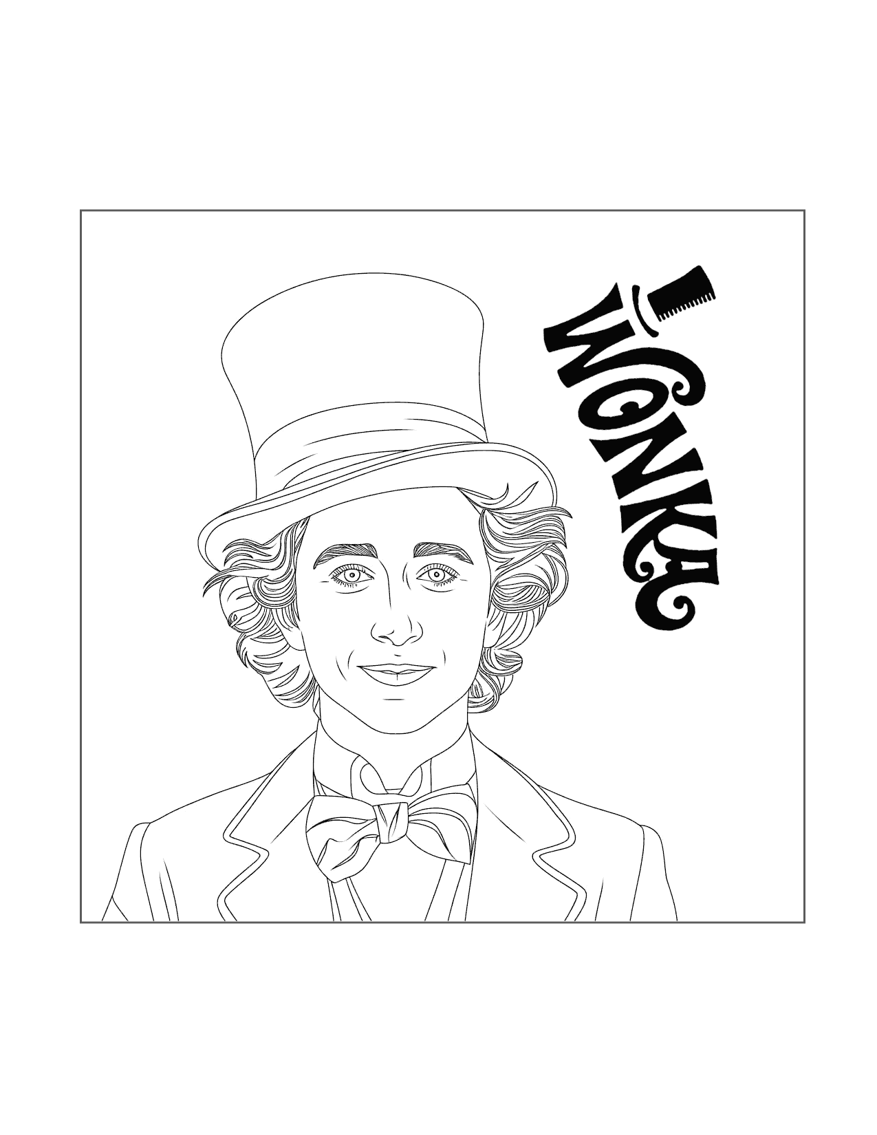 Wonka Coloring Page