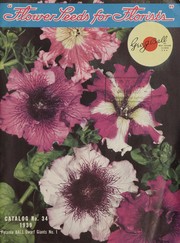 Cover of: "Flower seeds for florists" by Geo. J. Ball, Inc, Geo. J. Ball, Inc