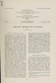 Cover of: "Trenton" production in Illinois