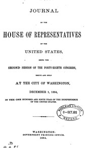 Cover of: Journal by United States. Congress. House