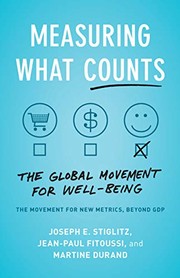 Cover of: Measuring What Counts: The Global Movement for Well-Being