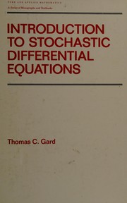 Cover of: Introduction to stochastic differential equations