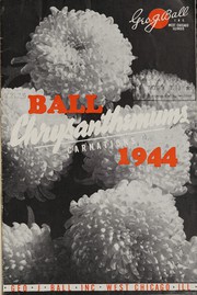 Cover of: Ball chrysanthemums, carnations, 1944