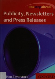 Cover of: Publicity, newsletters, and press releases