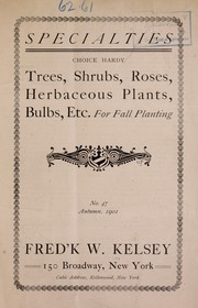 Cover of: Specialties: choice hardy trees, shrubs, roses, herbaceous plants, bulbs, etc. for fall planting