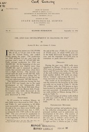 Cover of: Oil and gas development in Illinois in 1941