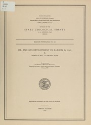 Cover of: Oil and gas development in Illinois in 1949