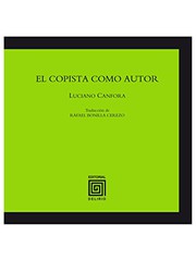 Cover of: El Copista Como Autor