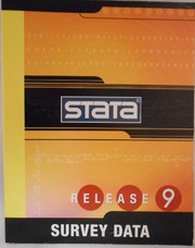 Cover of: Stata 9 Survey Data Release 9 by STATA, STATA