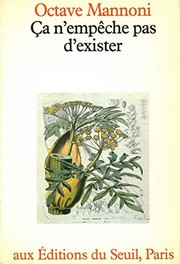 Cover of: Ça n'empêche pas d'exister