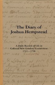 Diary of Joshua Hempstead by Joshua Hempstead