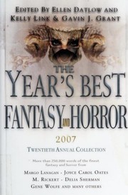 Cover of: The Year's best fantasy and horror: 2007