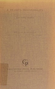 Cover of: A fearful responsibility by William Dean Howells, William Dean Howells