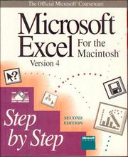 Cover of: Microsoft EXCEL Version 4 for the Macintosh Step by Step by Microsoft Corporation, Microsoft Corporation