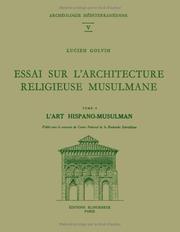 Cover of: Essai sur l'architecture religieuse musulmane. by Lucien Golvin, Lucien Golvin