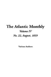 Cover of: The Atlantic Monthly by Various, Various