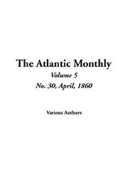 Cover of: The Atlantic Monthly by Various, Various