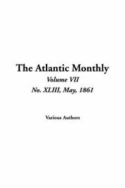 Cover of: The Atlantic Monthly by Various, Various