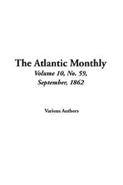 Cover of: The Atlantic Monthly by Various, Various