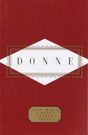 Cover of: Donne: Poems (Everyman's Library Pocket Poets)