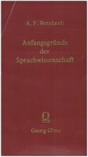 Cover of: Anfangsgründe der Sprachwissenschaft