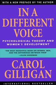 In a different voice by Carol Gilligan