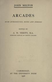 Arcades by John Milton